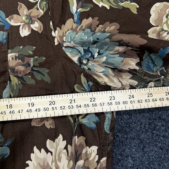 Ralph Lauren Shirt Mens Large Brown Floral Print Denim & Supply Casual Button Up - Picture 5 of 8